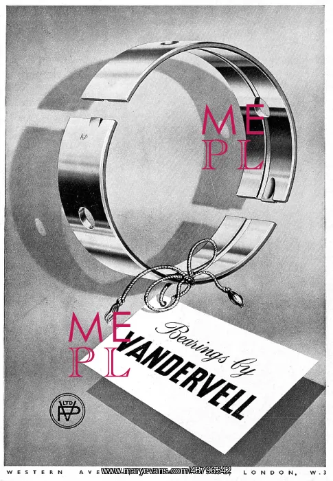 : Vandervell Thin Wall Bearings : Vandervell Thin Wall Bearings