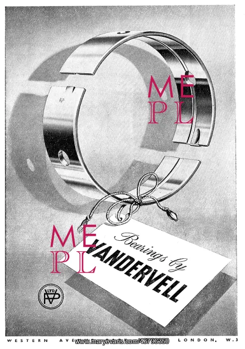 : Vandervell Thin Wall Bearings : Vandervell Thin Wall Bearings
