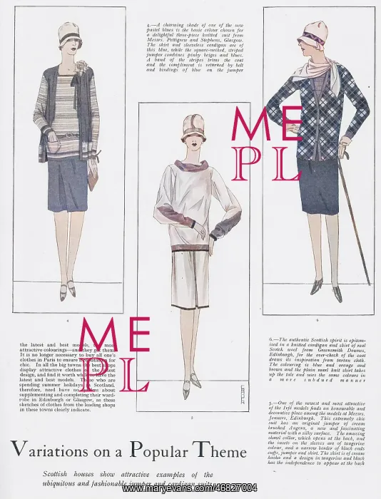 : Variations on a Popular Theme - Scottish fashions, 1927 : Variations on a Popular Theme - Scottish fashions, 1927