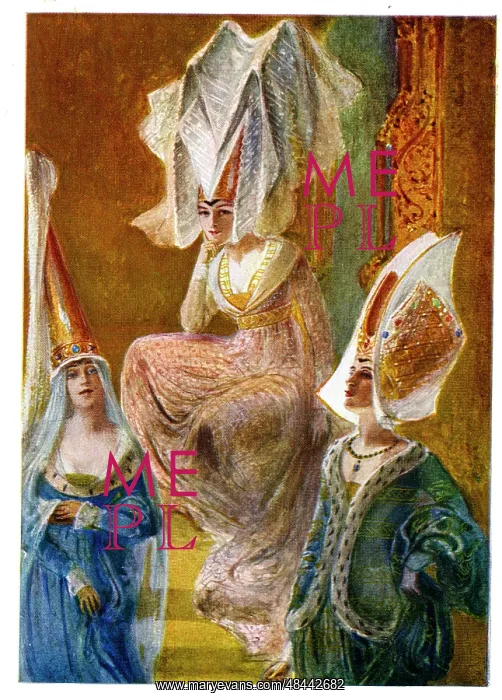 : Varieties of the hennin headdress : Varieties of the hennin headdress