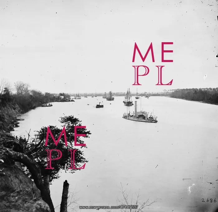 : Varina Landing, Virginia (vicinity). View of ships on James : Varina Landing, Virginia (vicinity). View of ships on James