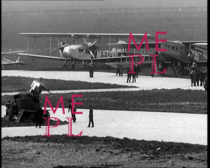 : Various Aeroplanes Taxiing Along the Ground : Various Aeroplanes Taxiing Along the Ground