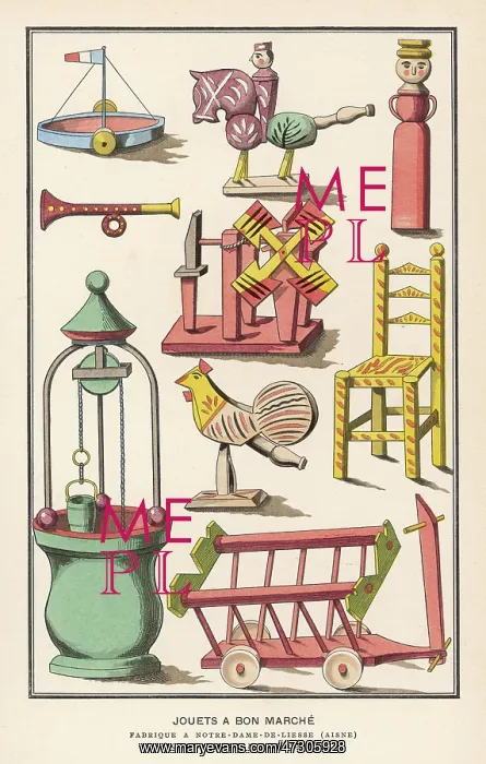 : VARIOUS FRENCH TOYS C19 : VARIOUS FRENCH TOYS C19