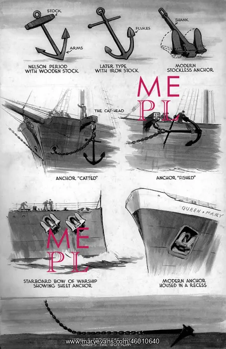 : Various types of Anchors, November 1946 : Various types of Anchors, November 1946