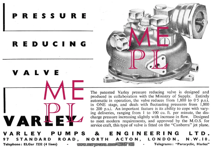 : Varley Pumps - Valves. Pressure Reducing Valve : Varley Pumps - Valves. Pressure Reducing Valve