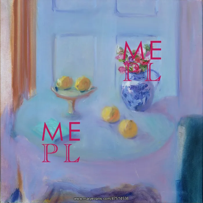 : Vase of Anemones ' with lemons and book : Vase of Anemones ' with lemons and book