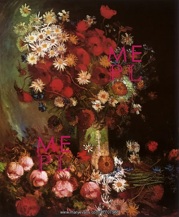 : Vase with Bright Bouquet, by Van Gogh : Vase with Bright Bouquet, by Van Gogh