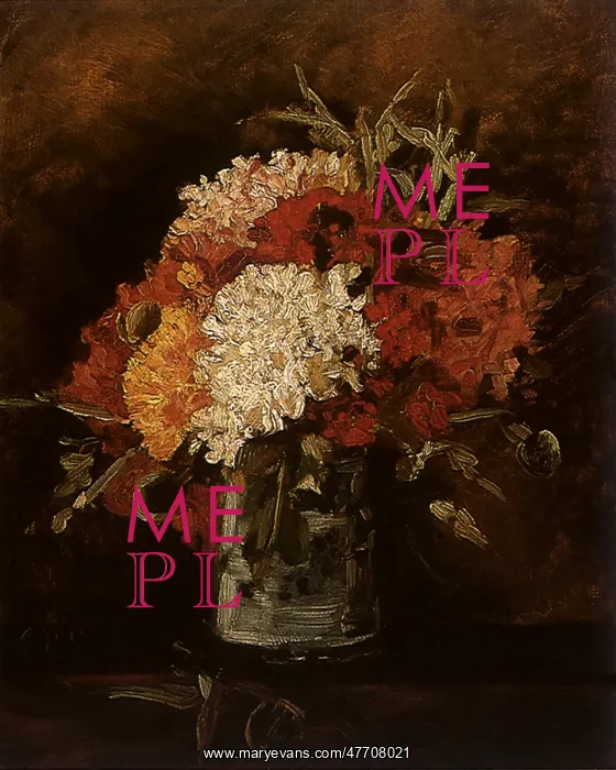 : Vase with Carnations, by Van Gogh : Vase with Carnations, by Van Gogh