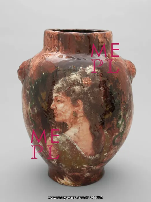 : Vase made of enamelled terracotta : Vase made of enamelled terracotta