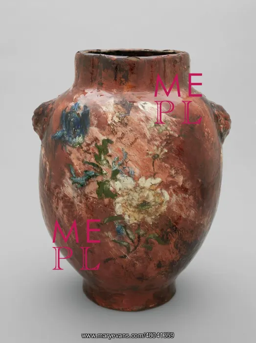 : Vase made of enamelled terracotta : Vase made of enamelled terracotta