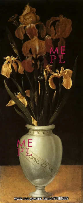 : Vase of Flowers with Irises : Vase of Flowers with Irises