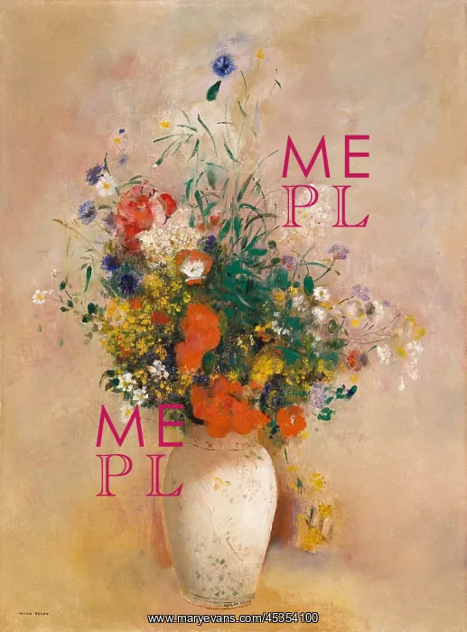 : Vase of Flowers (Pink Background), by Odilon Redon : Vase of Flowers (Pink Background), by Odilon Redon