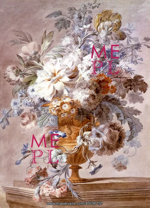 : Vase of Flowers on a Plinth : Vase of Flowers on a Plinth