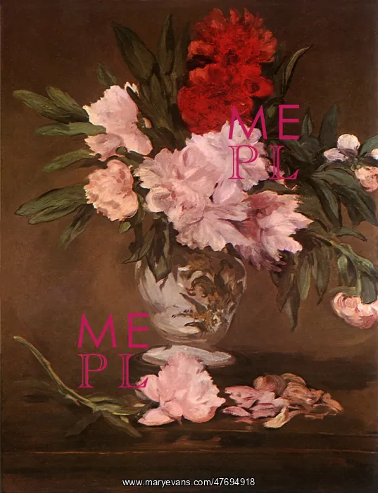  : Vase of Peonies, by Manet