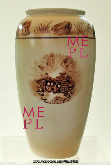 : Vase - A Souvenir of the Great War : Vase - A Souvenir of the Great War