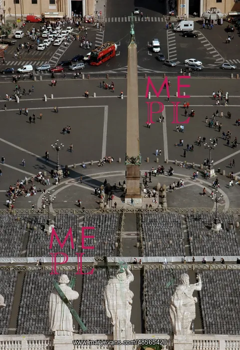 : Vatican City. St. Peter's Square from the dome : Vatican City. St. Peter's Square from the dome