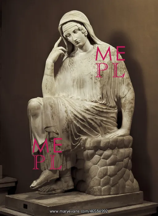 : Vatican Penelope. 6th c. BC. Roman copy after : Vatican Penelope. 6th c. BC. Roman copy after