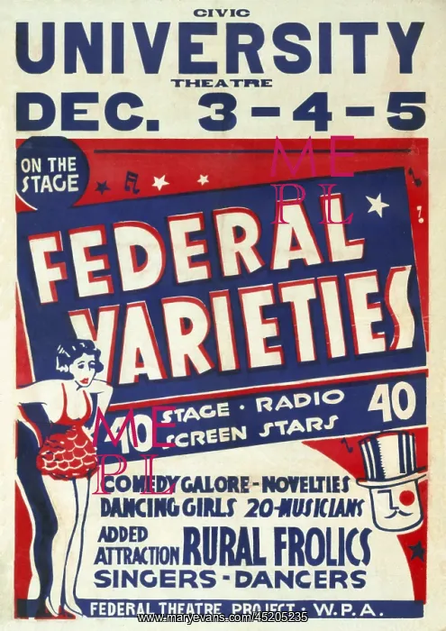 : Vaudeville. Federal varieties 40 stage, ? : Vaudeville. Federal varieties 40 stage, ?