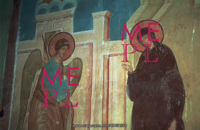 : Vault murals at Cathedral of Nativity of Virgin : Vault murals at Cathedral of Nativity of Virgin