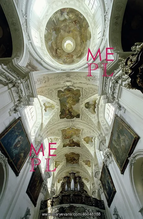 : Vaults of the church of Doksany : Vaults of the church of Doksany