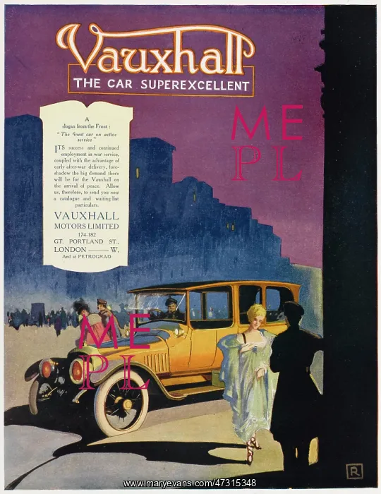 : VAUXHALL 1916 SALOON : VAUXHALL 1916 SALOON