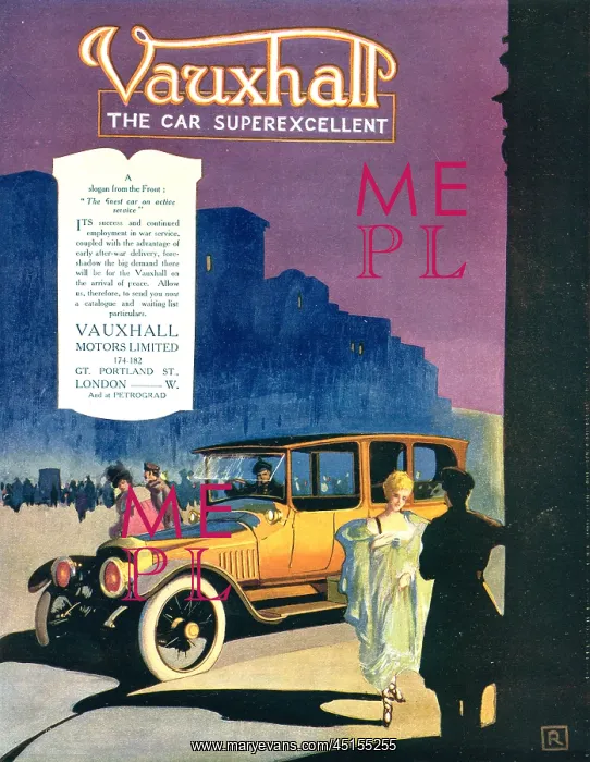 : Vauxhall Advertisement : Vauxhall Advertisement