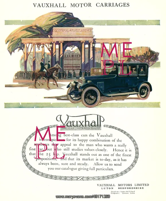 : Vauxhall Advertisement : Vauxhall Advertisement