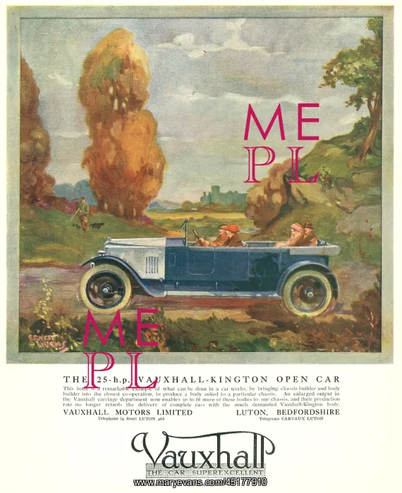 : Vauxhall Advertisement : Vauxhall Advertisement
