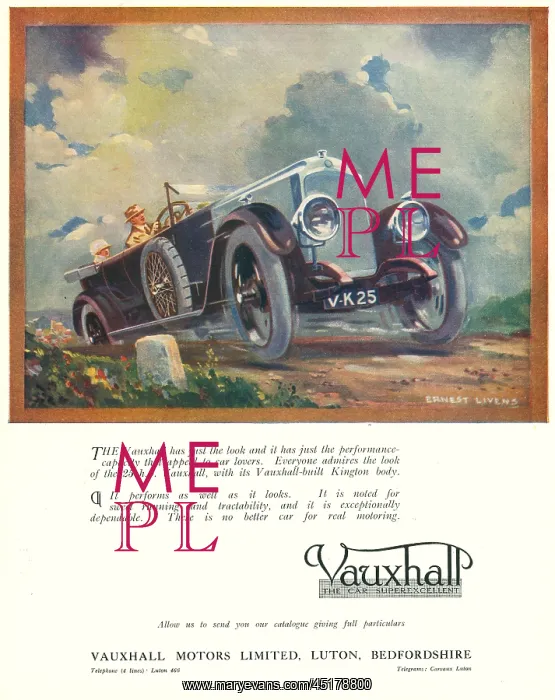 : Vauxhall Advertisement : Vauxhall Advertisement