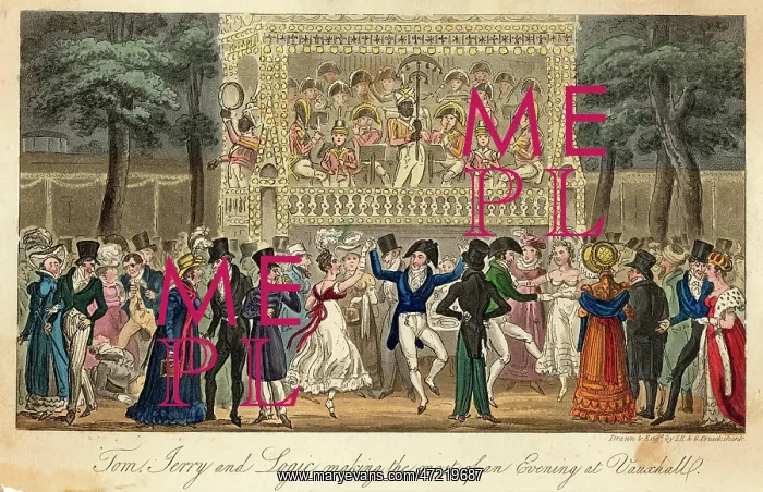 : Vauxhall Gardens - 1820 : Vauxhall Gardens - 1820