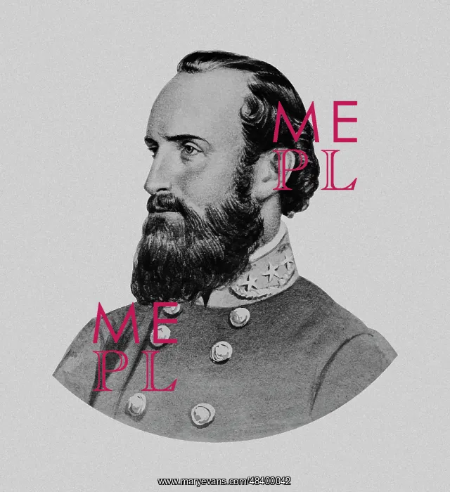 : Vector portrait of General Thomas Stonewall Jackson : Vector portrait of General Thomas Stonewall Jackson