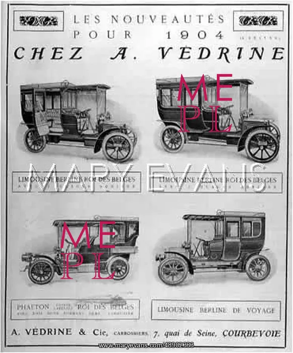 : VEDRINE MODELS 1904 : VEDRINE MODELS 1904