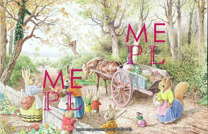  : The Vegetable Cart with Rabbits