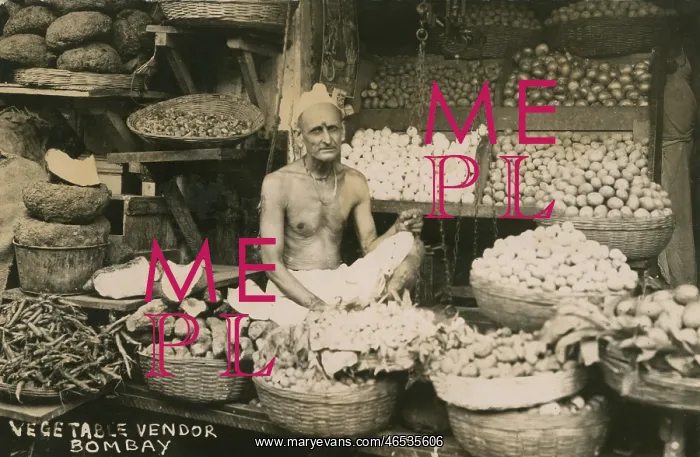 : Vegetable Vendor - Bombay, India : Vegetable Vendor - Bombay, India