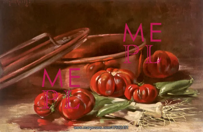 : Vegetables with a Copper Pot : Vegetables with a Copper Pot