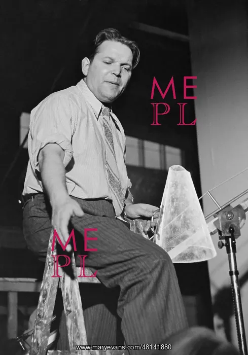 : Veit Harlan with a megaphone, 1938 : Veit Harlan with a megaphone, 1938
