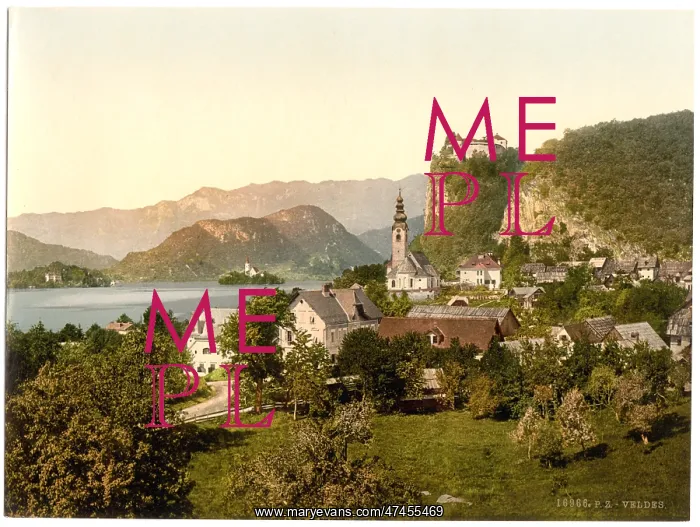 : Veldes, general view, Carniola, Austro-Hungary : Veldes, general view, Carniola, Austro-Hungary
