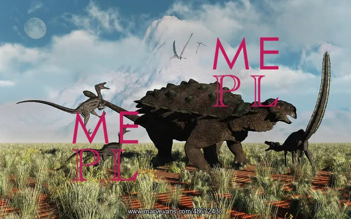 : Velociraptors attacking an armored Pinacosaurus dinosaur : Velociraptors attacking an armored Pinacosaurus dinosaur
