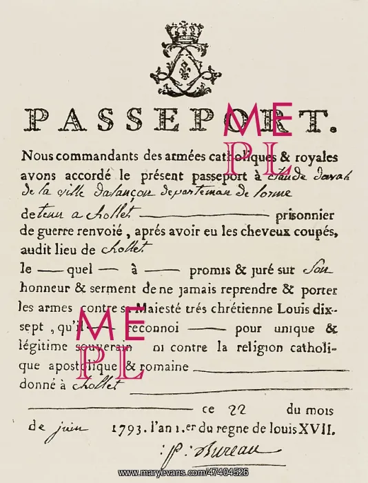 : VENDEE : PASSPORT : VENDEE : PASSPORT