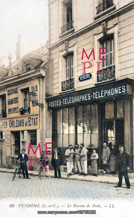 : Vendome, France - Post Office : Vendome, France - Post Office