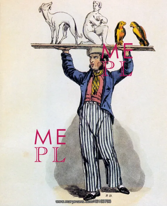 : Vendor of plaster figures : Vendor of plaster figures