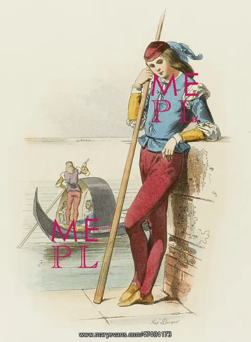 : Venetian Gondolier : Venetian Gondolier