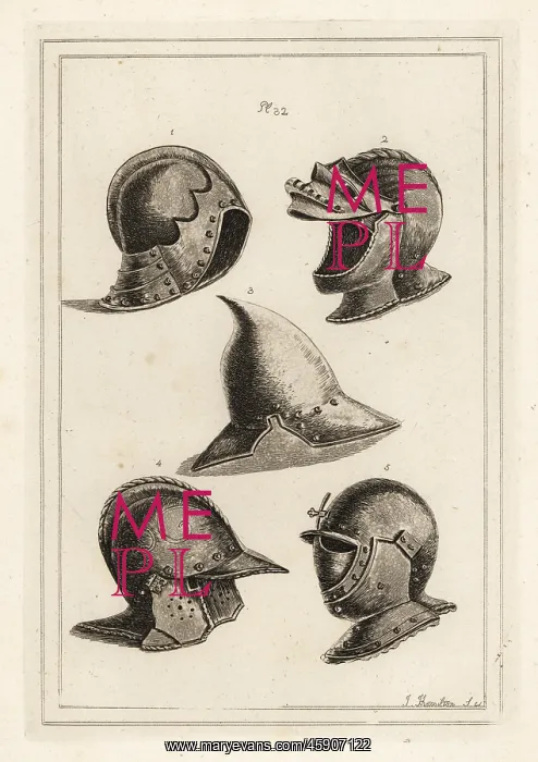 : Venetian helmets from the armory in Venice : Venetian helmets from the armory in Venice