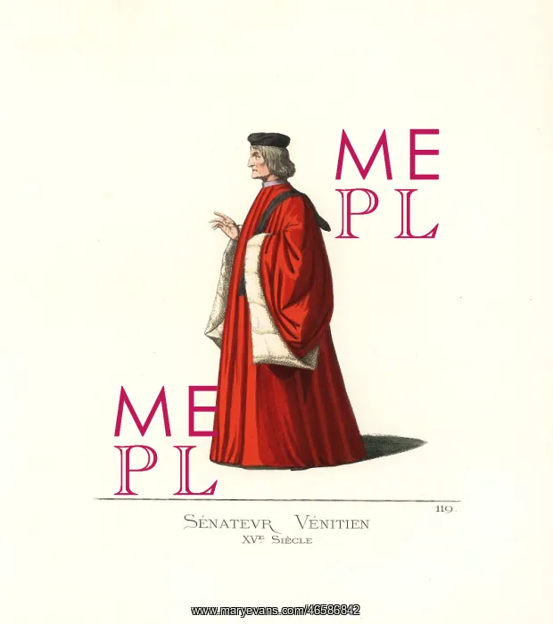 : Venetian senator, 15th century : Venetian senator, 15th century