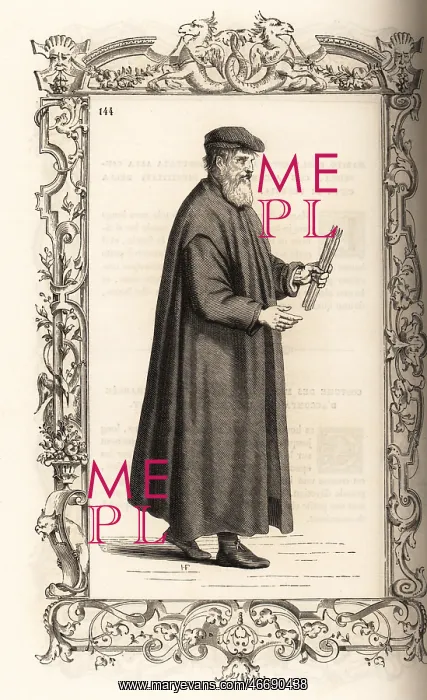 : Venetian undertaker, 16th century : Venetian undertaker, 16th century