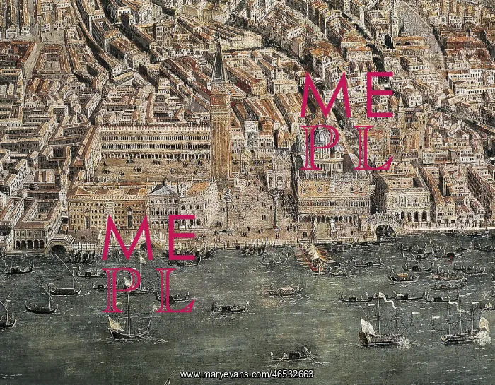 : Venice (17th c.). Detail of Saint Mark's Square : Venice (17th c.). Detail of Saint Mark's Square