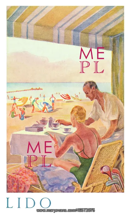 : Venice - 1930s brochure back cover : Venice - 1930s brochure back cover