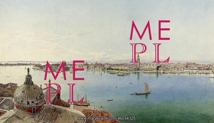 : Venice. The Panorama of Venice. Around 1835. Watercolour. Superscribed: J. Alt : Venice. The Panorama of Venice. Around 1835. Watercolour. Superscribed: J. Alt