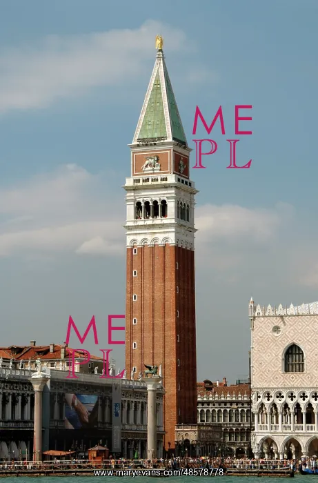 : Venice. Campanile of St. Mark and the Ducal Palace of the D : Venice. Campanile of St. Mark and the Ducal Palace of the D