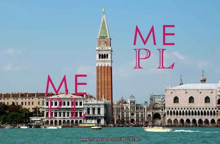 : Venice. Campanile of St. Mark and the Ducal Palace of the D : Venice. Campanile of St. Mark and the Ducal Palace of the D